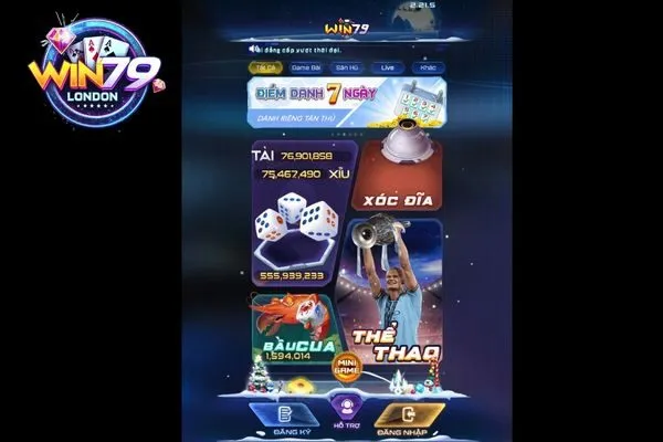 WIN79 cung cấp kho game đa dạng, hấp dẫn